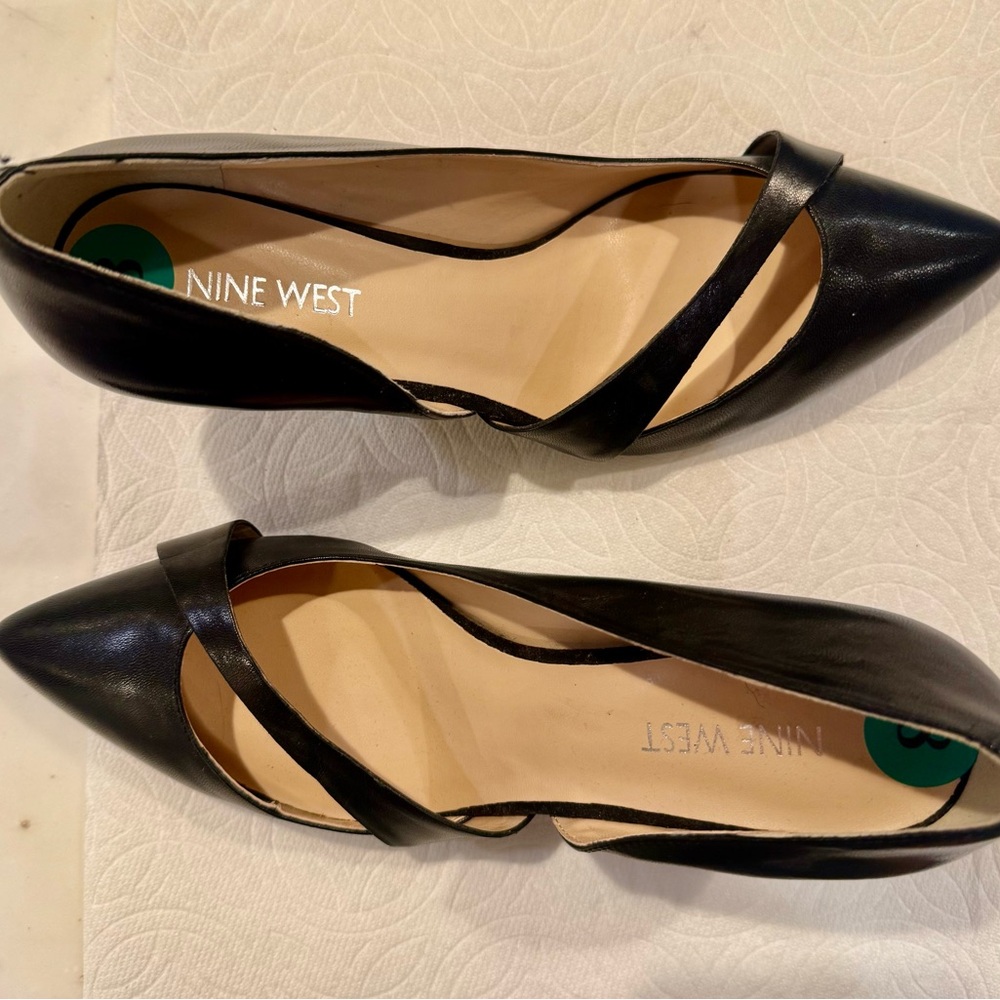 Nine West Black Women's Heels, Light Wear, Size 8